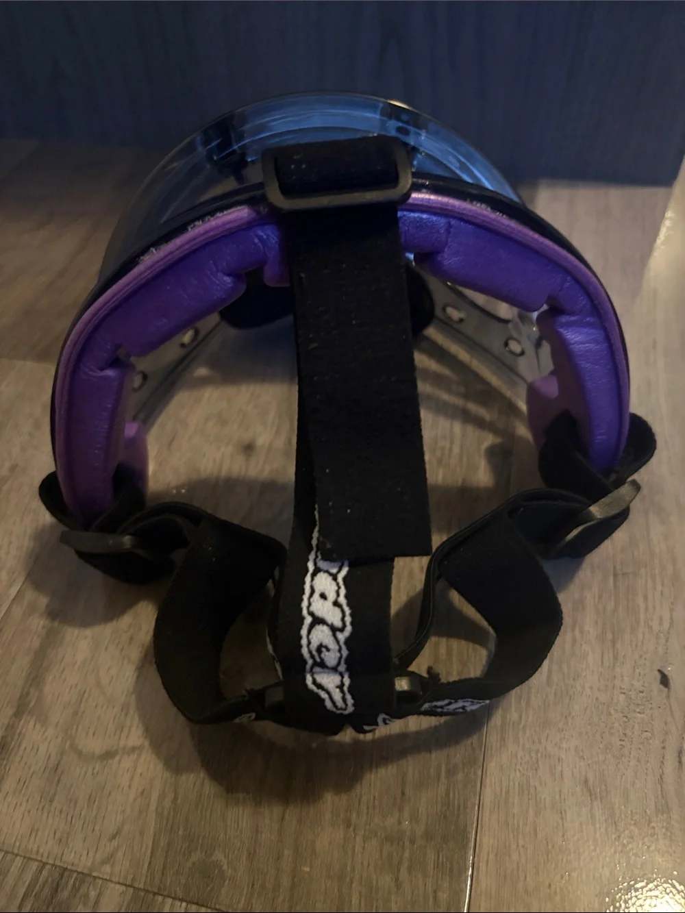 Face Mask Protective Visor with Purple Trim